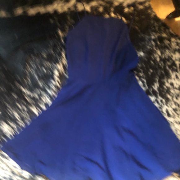 Silence + Noise Blue Apron Dress - Picture 3 of 4